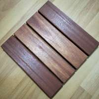 cumaru/ipe/merbau/solid wooden outdoor decking tile with plastic based