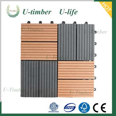 Quick installation wood plastic composite DIY decking tile TB30x30A