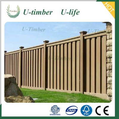 Good appearance anti aging WPC fence suitable for garden