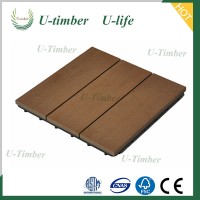 Quick installation wood plastic composite DIY decking tile TB30x30B